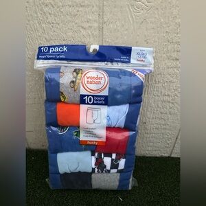 Wonder Nation Boys' Boxer Briefs 10-Pack - Multicolor